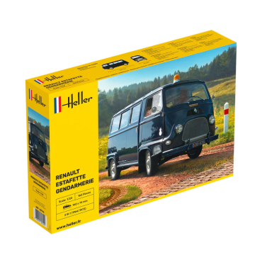 KIT PARA MONTAR HELLER RENAULT ESTAFETTE GENDARMERIE 1/24 162 PEÇAS HLR 80742